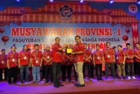 Terpilih secara aklamasi, Wijaya Chanrdra merupakan satu-satunya calon yang mengajukan sebagai Ketua PSMTI Sulteng periode 2023-2027. (Dok. PSMTI)