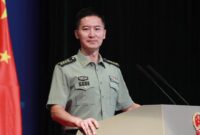 Juru bicara Kementerian Pertahanan Nasional Tìongkok (China), Tan Kefei. (Twitter.com/@Trollstoy88) 