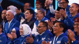 Acara pembukaan Bimbingan Teknis (Bimtek) dan Perayaan HUT Ke-25 PAN di kawasan Senayan. (Facbook.com/@Prabowo Subianto)