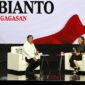 Ketua Umum Partai Gerindra Prabowo Subianto di acara 'Mata Najwa On Stage: 3 Bacapres Bicara Gagasan' di Graha Sabha Pramana UGM. (Facbook.com/@Prabowo Subianto )