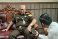 Kepala Kejaksaan Negeri (Kajari) Kabupaten Bogor, Sri Kuncoro saat ditemui wartawan media. (Dok. Wido) 