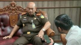 Kepala Kejaksaan Negeri (Kajari) Kabupaten Bogor, Sri Kuncoro saat ditemui wartawan media. (Dok. Wido) 