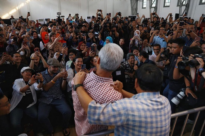 Menteri Pertahanan Menhan Prabowo Subianto dan Gubernur Jawa Tengah Ganjar Pranowo. (Instagram.com/@prabowo)