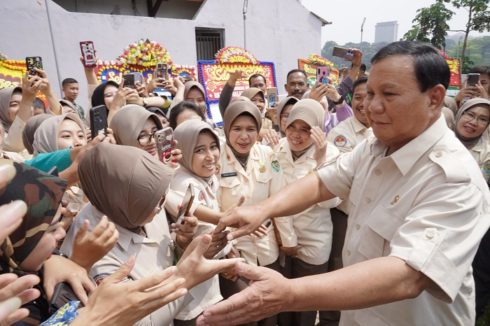 Menteri Pertahanan Prabowo Subianto menghadiri peresmian RS TNI TK III Salak dr. H Sadjiman, Bogor, Jawa Barat. (Dok. Tim Media Prabowo Subianto)