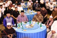 Calon Presiden nomor urut 2, Prabowo Subianto menghadiri acara Silturahmi Tokoh dan Ulama Aceh sekaligus Mengenang 19 Tahun Tsunami Aceh. (Dok. Tim Media Prabowo-Gibran)