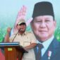 Menteri Pertahanan Prabowo Subianto menyampaikan rasa hormat setinggi-tingginya untuk kepada 35 ribu para petani di Blora, Jawa Tengah. (Dok. Tim Prabowo Subianto)