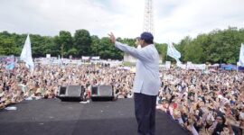 Calon Presiden nomor urut 2, Prabowo Subianto hadir di acara Deklarasi Dukungan dari masyarakat Subang dan Relawan. (Dok. TKN Prabowo - Gibran)