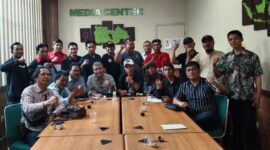 Bogor Raya menggelar rapat dalam rangka membahas persiapan gelaran akbar Diklat Jurnalistik Profesional. (Dok. PWRI Bogor Raya)