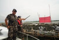 Dugaan pelanggaran pemanfaatan ruang laut oleh PT TRPN di Bekasi. (instagram.com @doniismantodarwin)