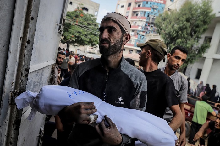 Lebih dari 700 warga Palestina tewas, mayoritas anak-anak. (Instagram.com @said.m.jaras)