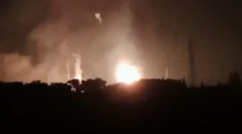 Dua karyawan alami luka bakar akibat ledakan hebat di fasilitas PT Pertamina EP Subang. (Dok. Vidio Viral)