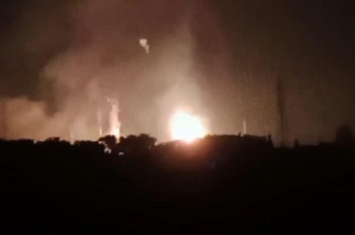 Dua karyawan alami luka bakar akibat ledakan hebat di fasilitas PT Pertamina EP Subang. (Dok. Vidio Viral)