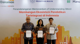 Danamon bersama Manulife Indonesia dan Universitas Prasetiya Mulya akan menghadirkan Prasmul EduWealth sebagai wujud komitmen mendukung masyarakat dalam melakukan pengelolaan keuangan untuk pendidikan anak. (Dok. Danamon )