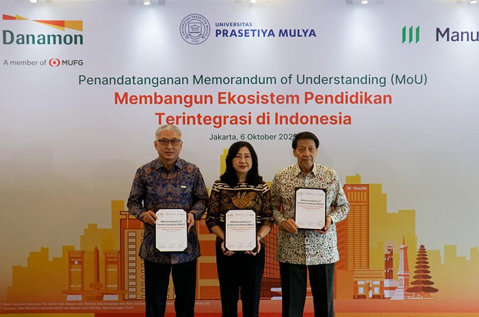 Danamon bersama Manulife Indonesia dan Universitas Prasetiya Mulya akan menghadirkan Prasmul EduWealth sebagai wujud komitmen mendukung masyarakat dalam melakukan pengelolaan keuangan untuk pendidikan anak. (Dok. Danamon )
