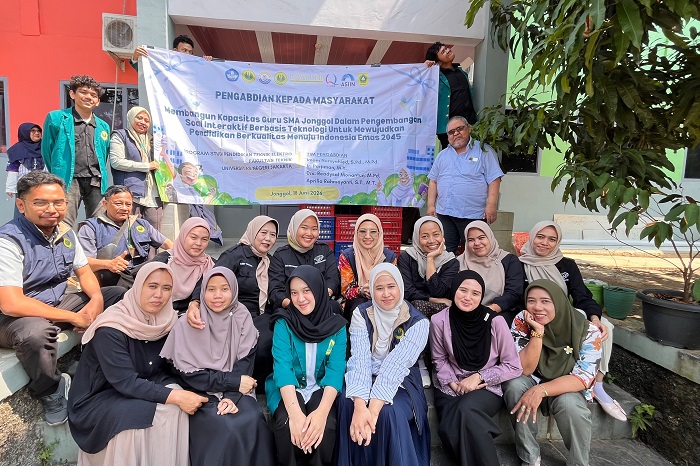 Fakultas Teknik, Universitas Negeri Jakarta (UNJ) sukses menggelar kegiatan Pengabdian kepada Masyarakat (PkM) di SMA Plus Putra Melati, Kecamatan Jonggol, Kabupaten Bogor. (Dok. Fakultas Teknik, Universitas Negeri Jakarta (UNJ) )